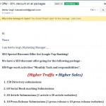 Read more about the article Why these SEO Emails should go straight to spam- Part 1 – the pitch