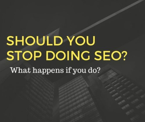 when to stop seo featured
