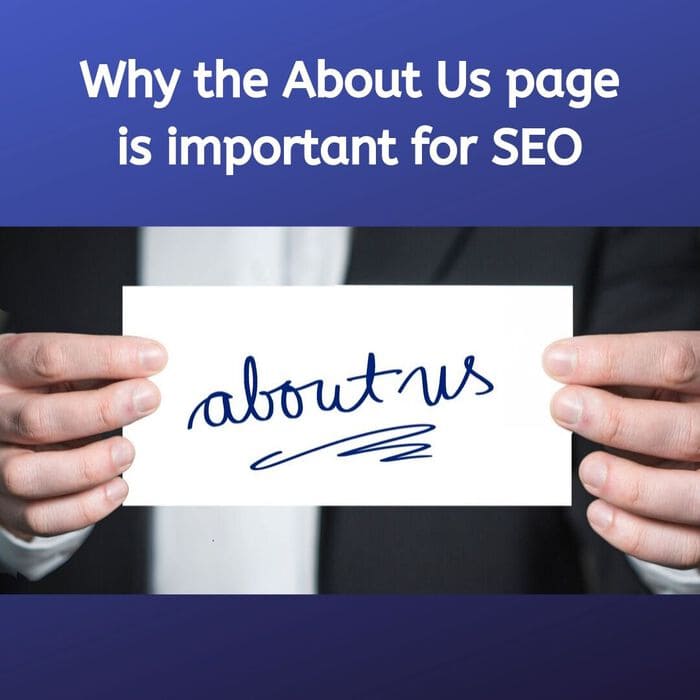 Why the About Us page is important for SEO